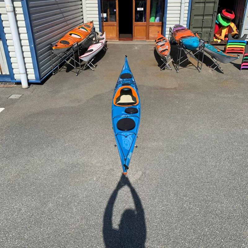Valley Etain 17.5 Sea Kayak - Composite -  Anchusa Blue / Tangerine-2