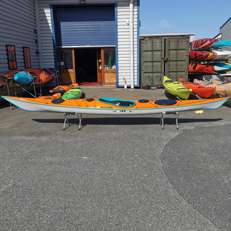 Valley Sirona 16.1 Sea Kayak Composite Orange with Keel Strip-1