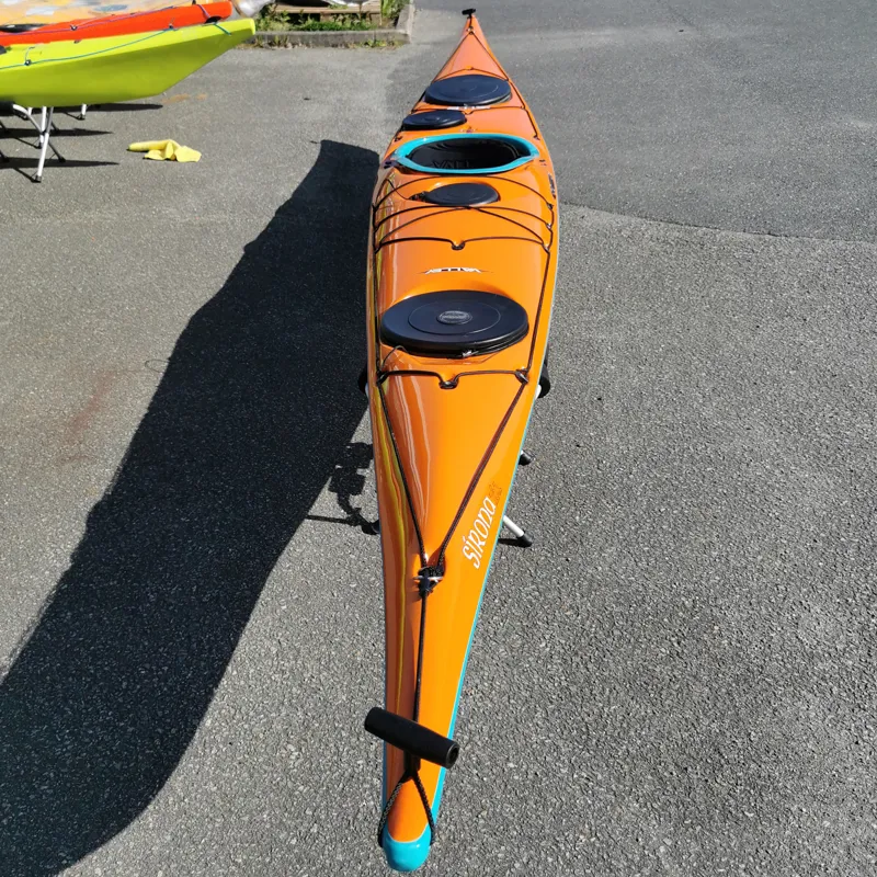 Valley Sirona 16.1 Sea Kayak Composite Orange with Keel Strip-2