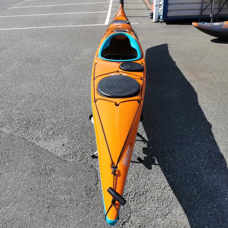 Valley Sirona 16.1 Sea Kayak Composite Orange with Keel Strip-3