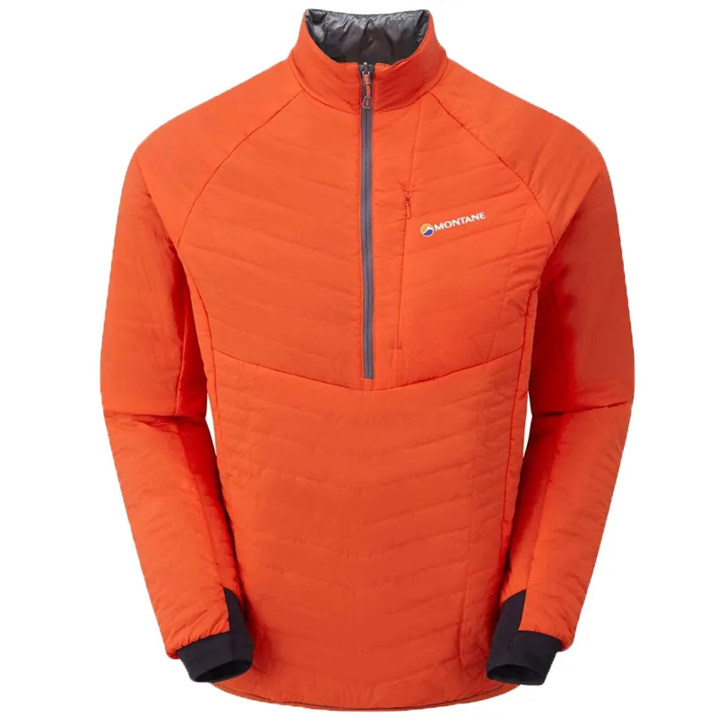 Montane Fireball Verso Pull-On - Red - Reversible Insulated Running Top-2