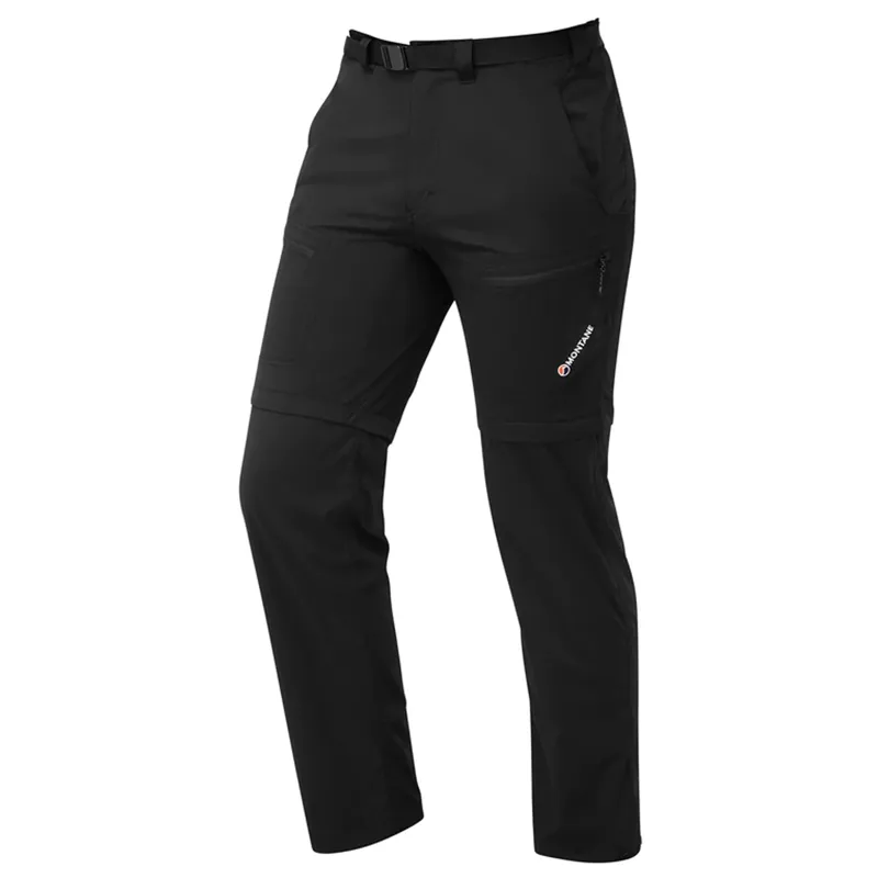 Montane Terra Converts Pants - Black Men's Zip Off Leg Trousers Short Leg