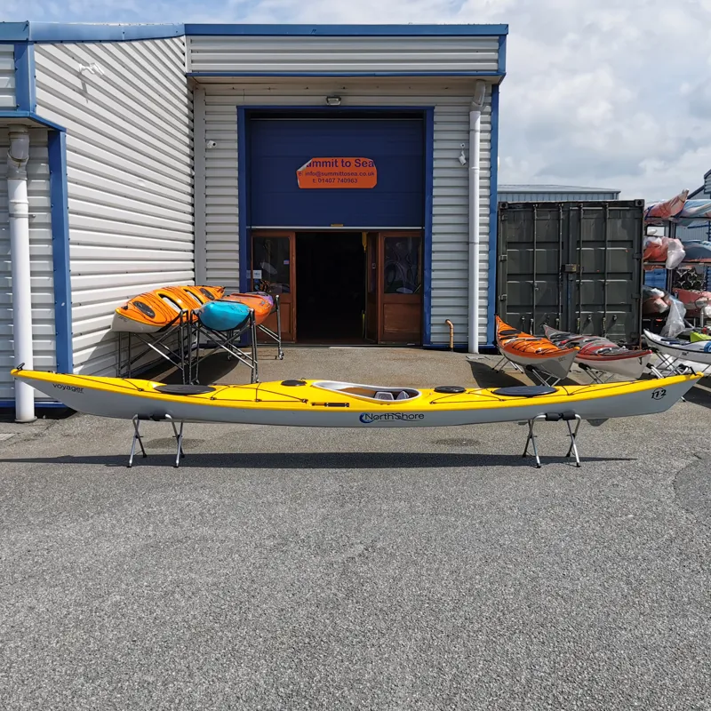 North Shore Voyager 17.2 Sea Kayak - Yellow - Cosmetic Second with Keel Strip-2