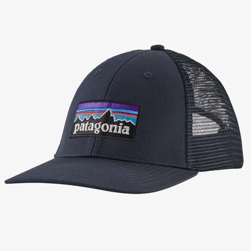 Patagonia P-6 Logo Trucker Hat - Navy Blue