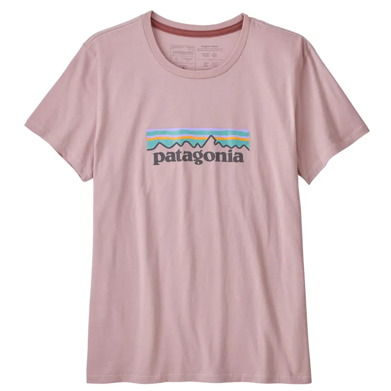  Patagonia Pastel P-6 Logo Organic Cotton T-Shirt Women's - Fuzzy Mauve