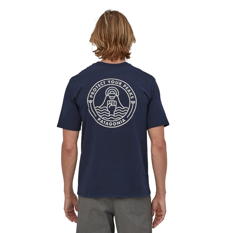 Patagonia Peak Protector Responsibili-Tee New Navy Blue Mens T-Shirt	-1