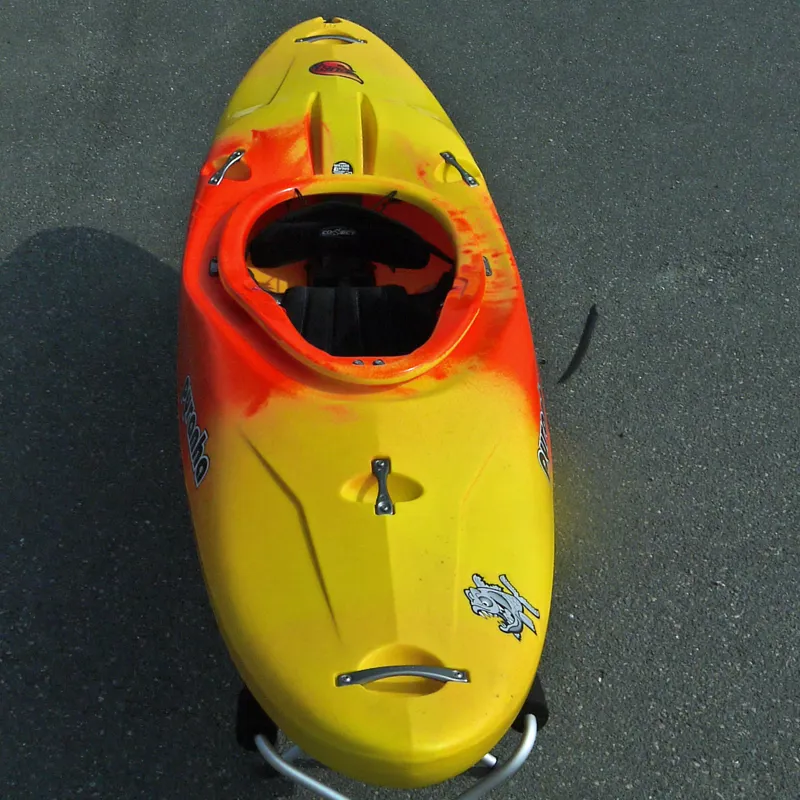 Pyranha Burn III Medium - Yellow/Orange - Whitewater Kayak