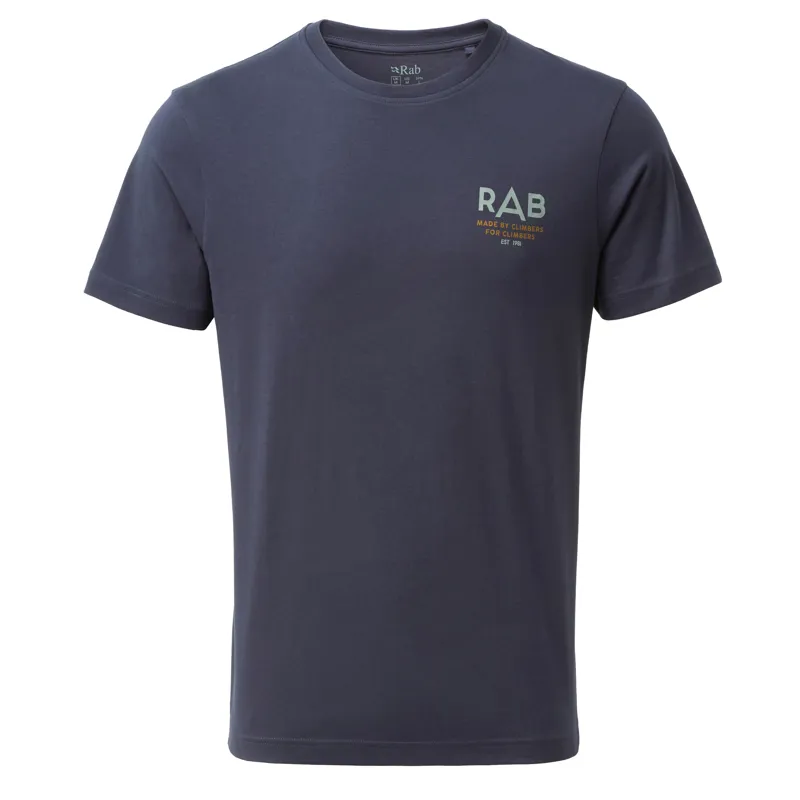 Rab Stance Sunrise Tee - Deep Ink Mens Organic Cotton T-Shirt-1