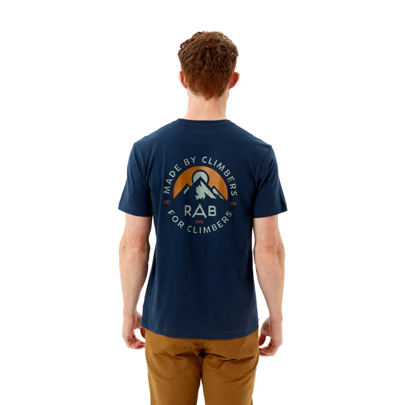 Rab Stance Sunrise Tee - Deep Ink Mens Organic Cotton T-Shirt-2