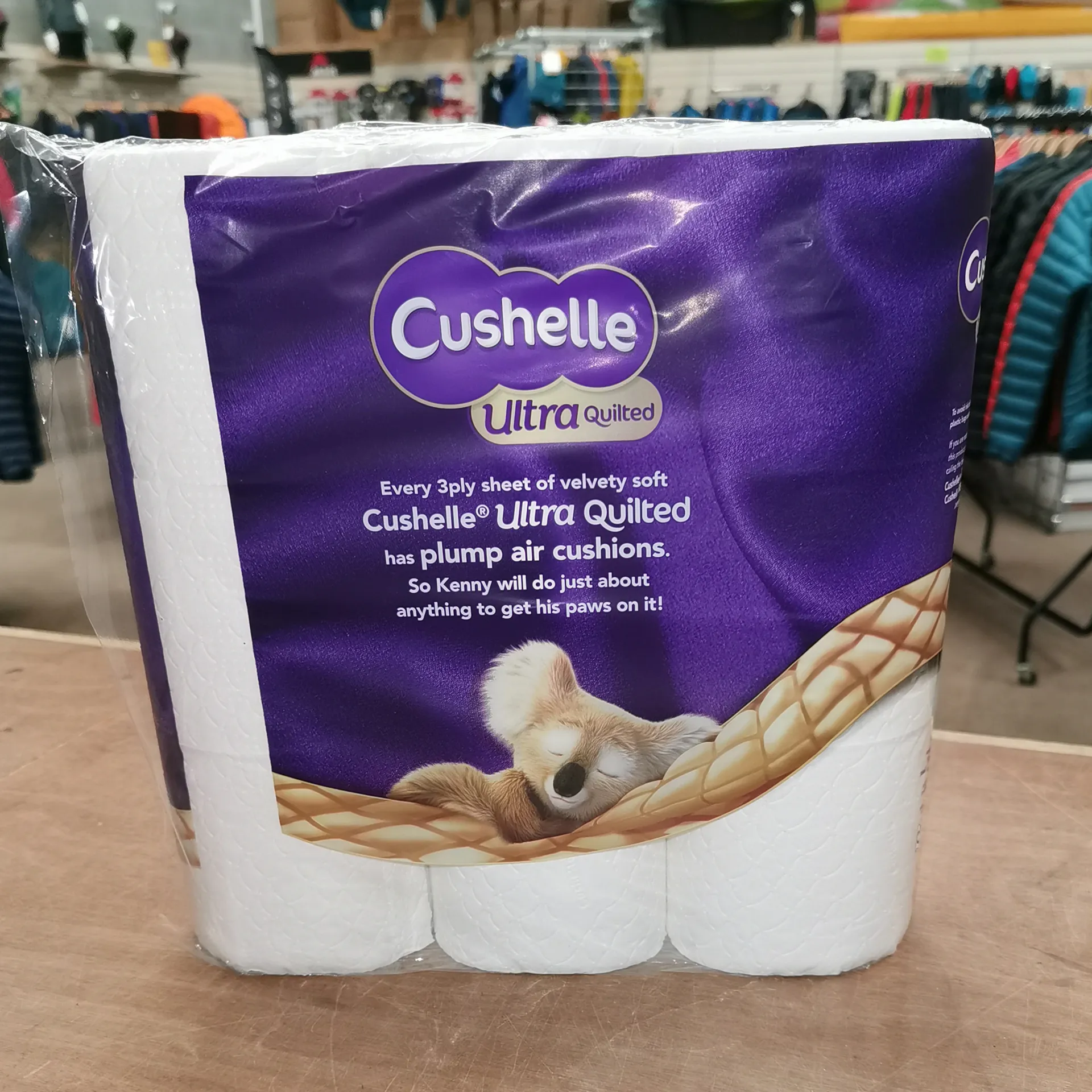 Cushelle Ultra Quilted 9 Pack + Peak UK Explorer Suit for One Penny