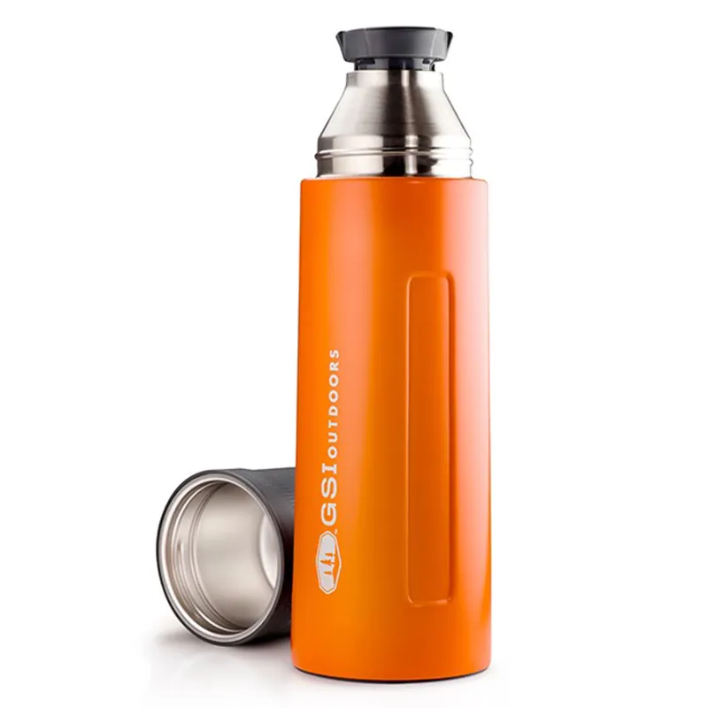 GSI Glacier Litre Vacuum Bottle Orange