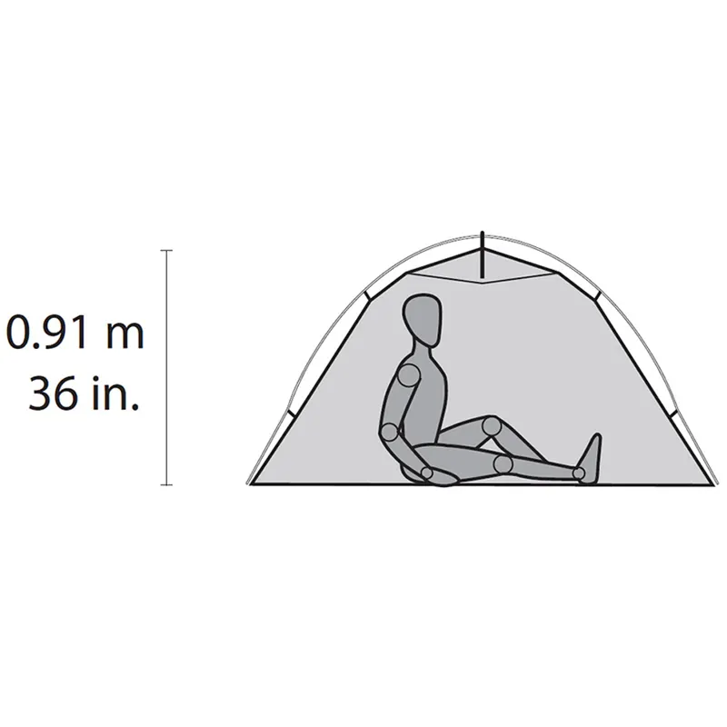 MSR Hubba NX Solo Tent - Grey 1 Person Lightweight Tent-3