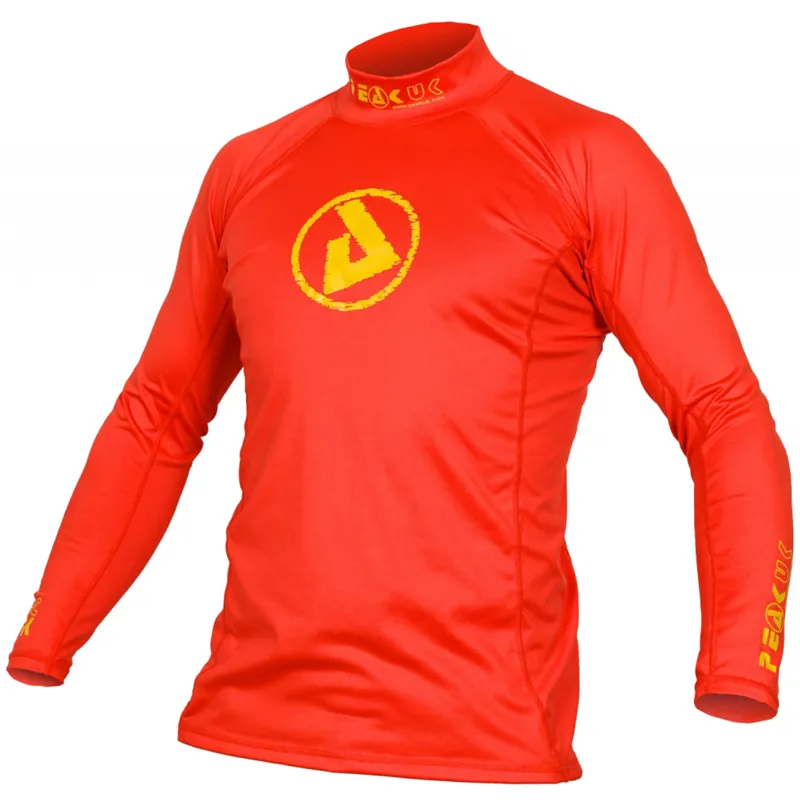 Peak UK TecWik Rashy Long Sleeved - Red Rash Vest