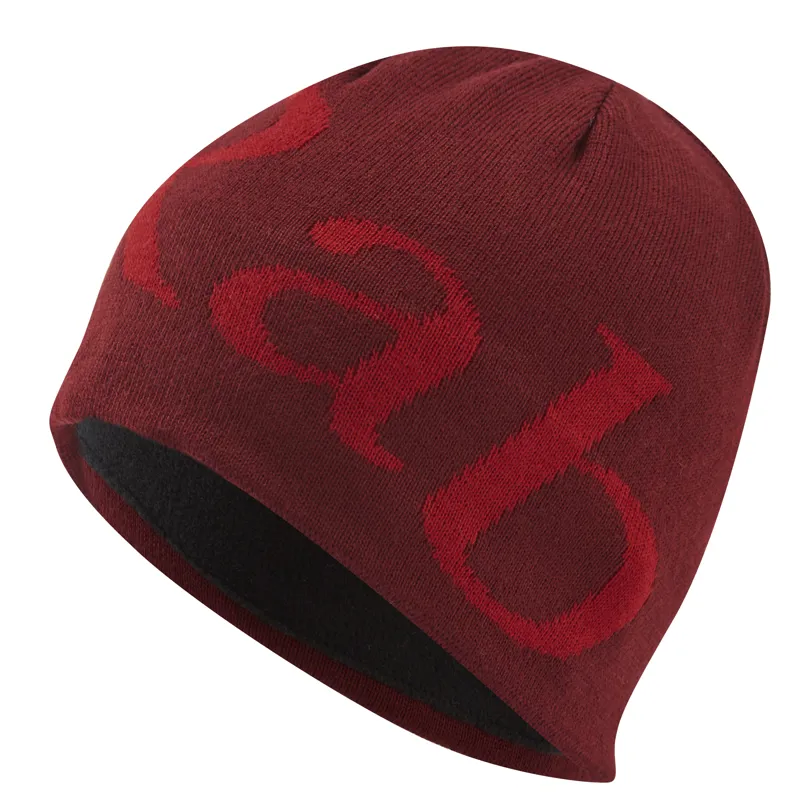Rab Logo Beanie - Oxblood Red