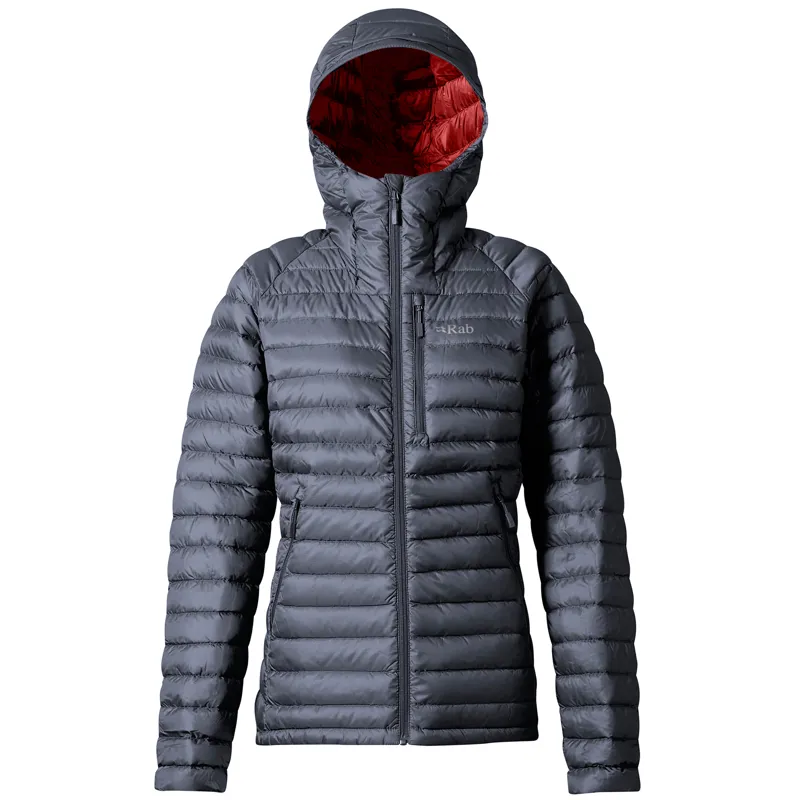 Rab Microlight Alpine Jacket X-Long Womens - Steel Down Jacket