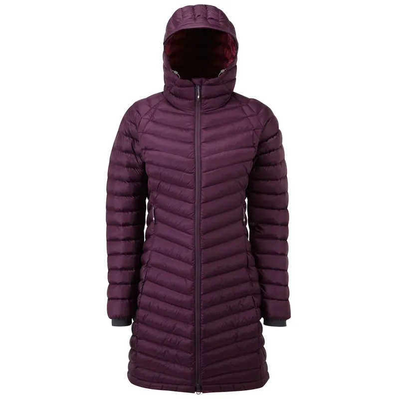Rab Microlight Parka Womens - Eggplant Down Insulated Parka