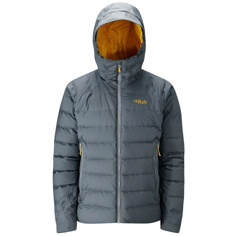 Rab Valiance Jacket Steel Mens Waterproof Down Jacket
