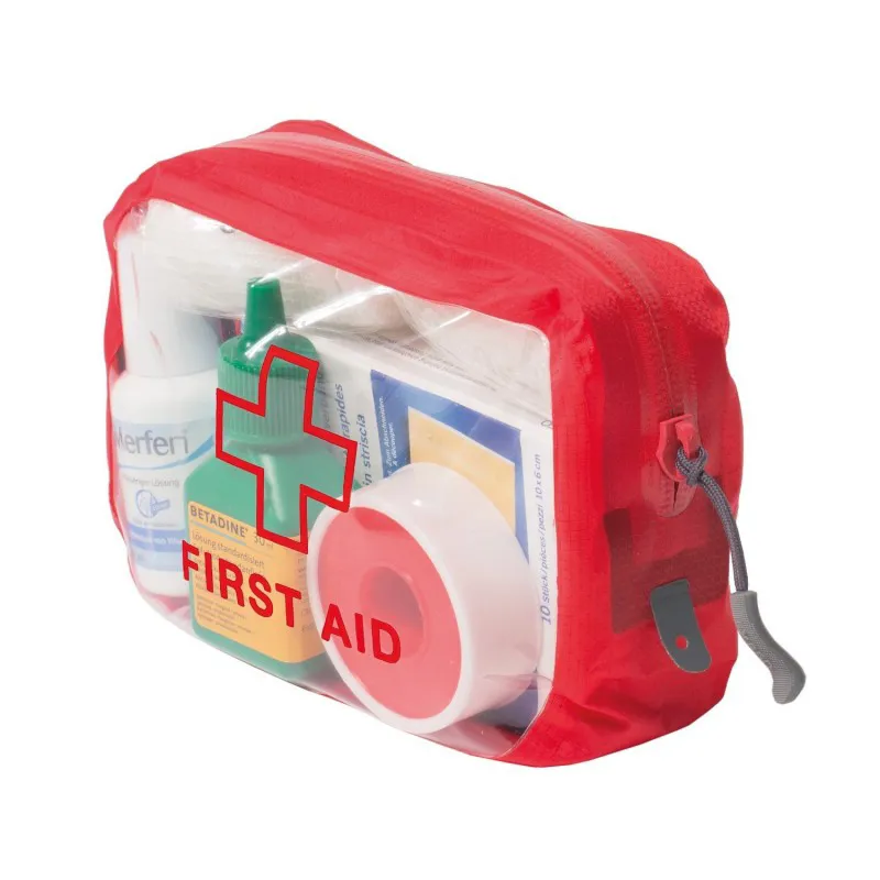 Exped Clear Cube First Aid Pouch Small Red