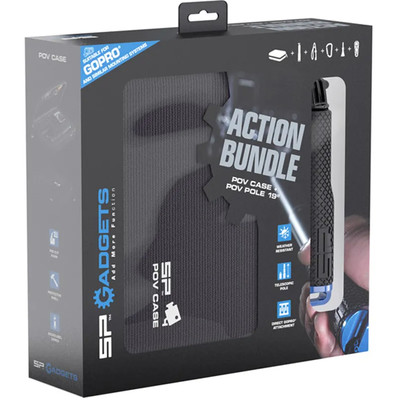 SP Action Bundle Black for Action Cameras - Go Pro