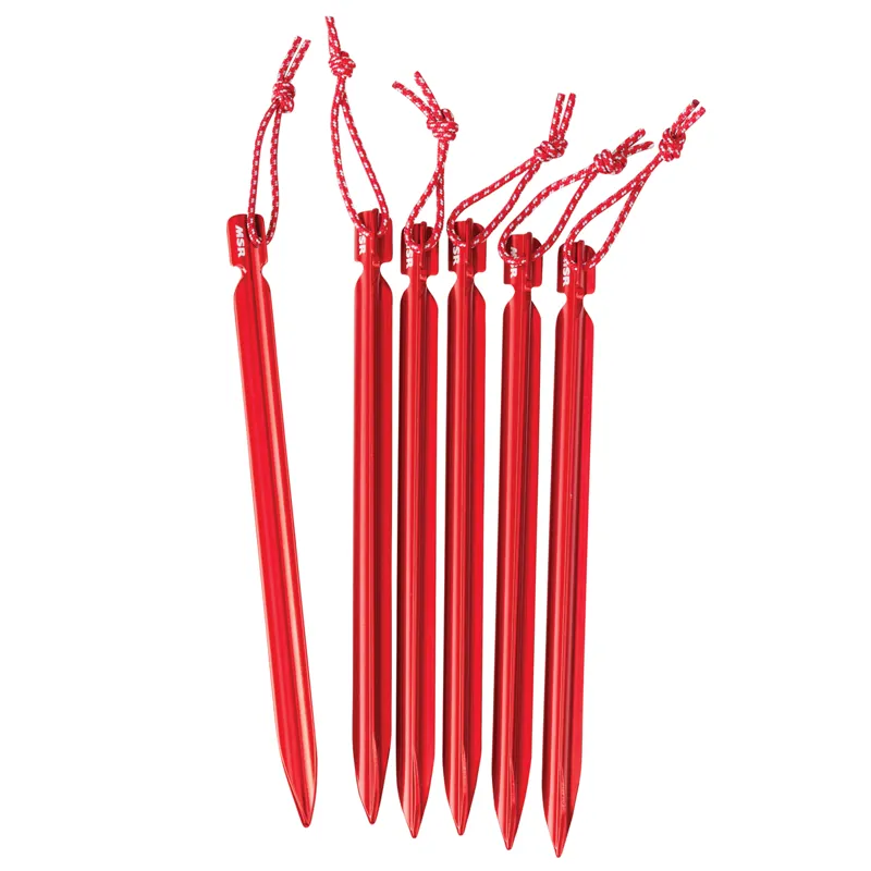 MSR Mini-Groundhog Stake Kit 6 stakes - Lightweight Tent Pegs