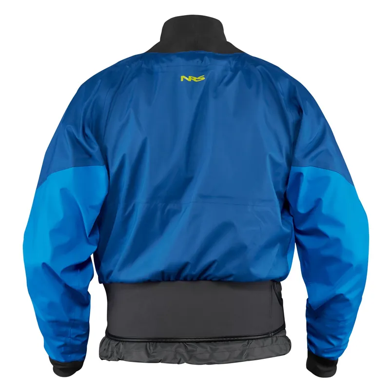 NRS Flux Dry Top Mens Whitewater Kayak Cag - Deep Blue-3