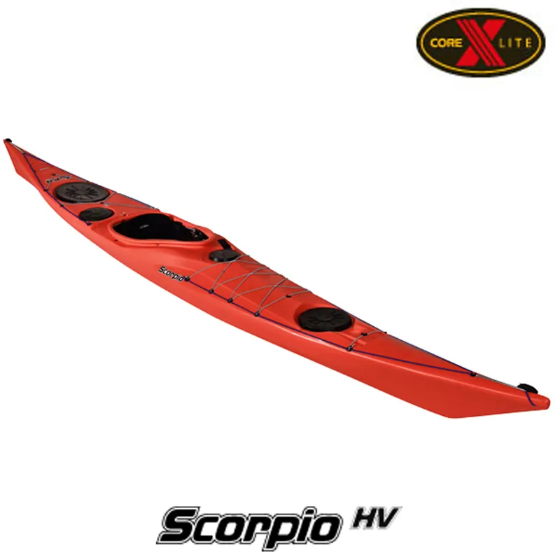 P  and  H Scorpio HV - Lava Sea Kayak with Skudder