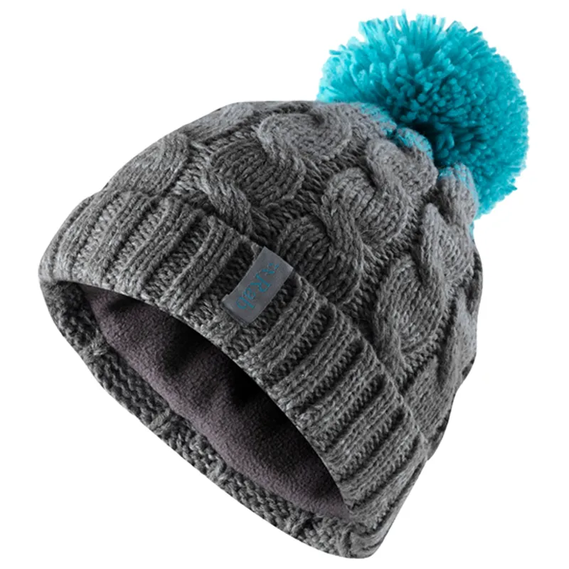 Rab Braid Beanie Women's - Steel Chunky Knit Bobble Hat