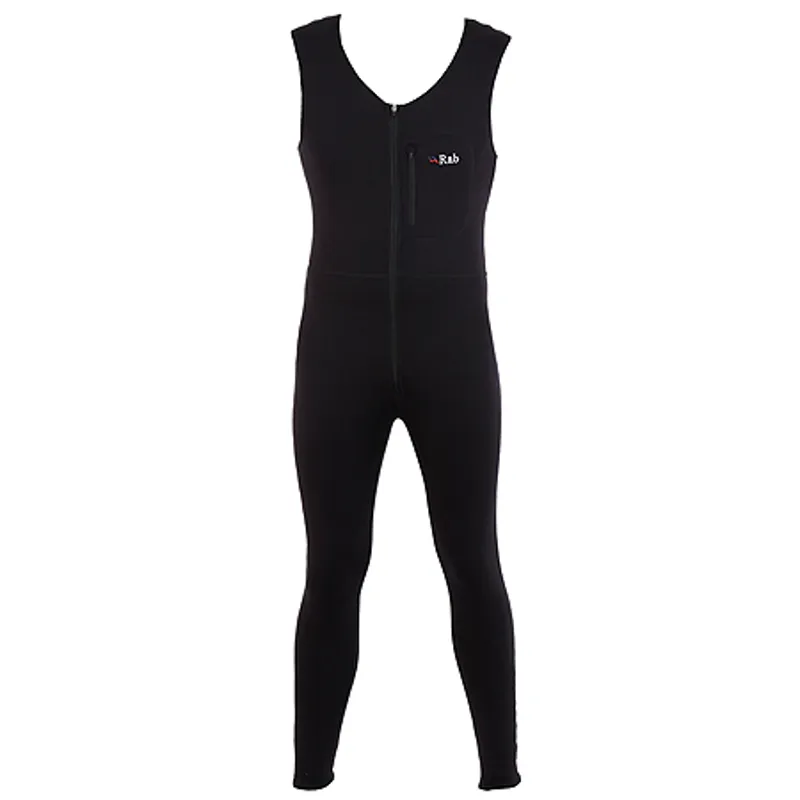 Rab Power Stretch Pro Bib - Black Fleece Sleeveless One Piece Suit
