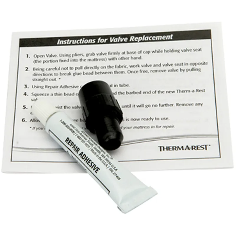 Therm-a-Rest Valve Repair Kit - Replacement Valve for Sleeping Mats