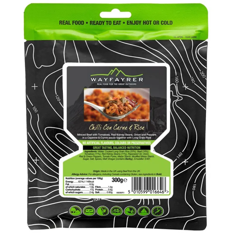 Wayfayrer MRE - Chili con Carne with Rice