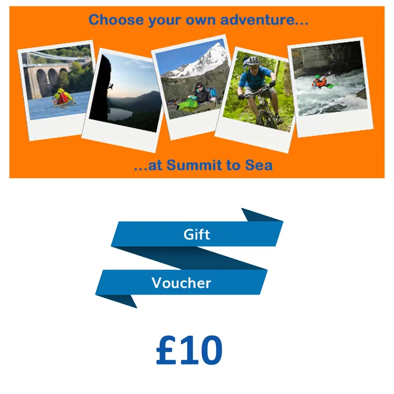 Summit to Sea Gift Voucher - Ten Pounds Value 