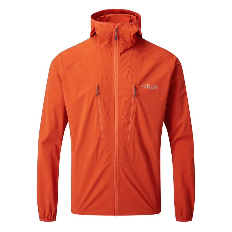 Rab Borealis Jacket Firecracker Mens Lightweight Softshell Jacket