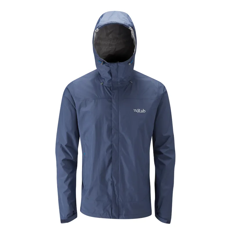 Rab Downpour Jacket Mens Lightweight Waterproof - Twilight