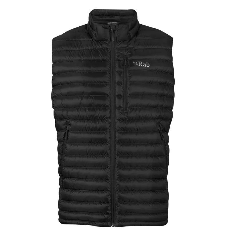 Rab Microlight Vest Mens Black Down Insulated Gilet