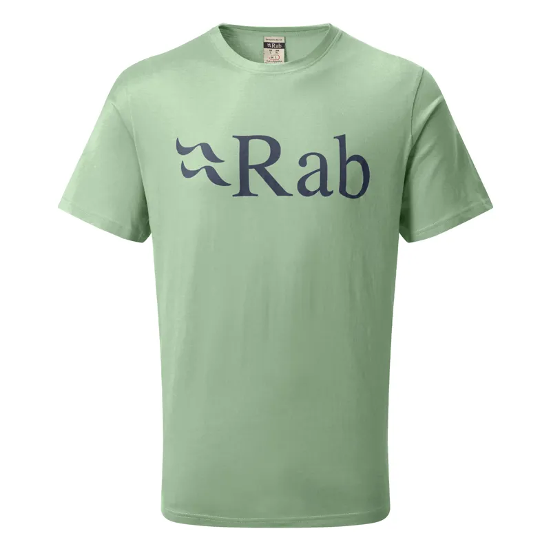 Rab Stance Logo SS Tee Mens Silverpine Organic Cotton TShirt