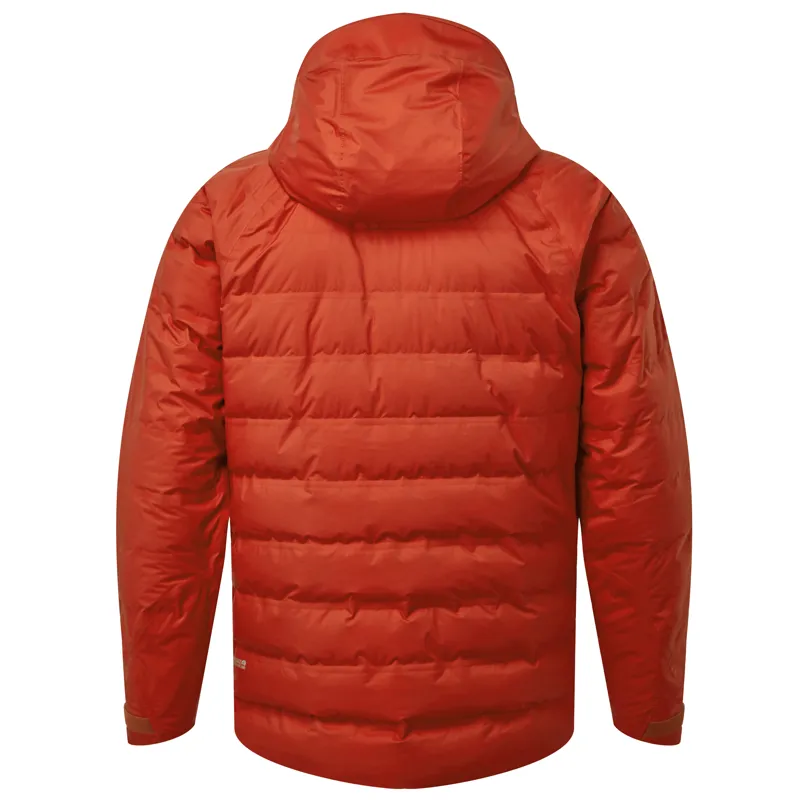 Rab Valiance Jacket Red Clay Mens Waterproof Down Jacket