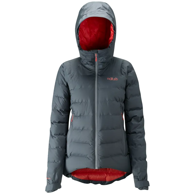 Rab Valiance Jacket Womens Steel Down Insulated Waterproof Jacket