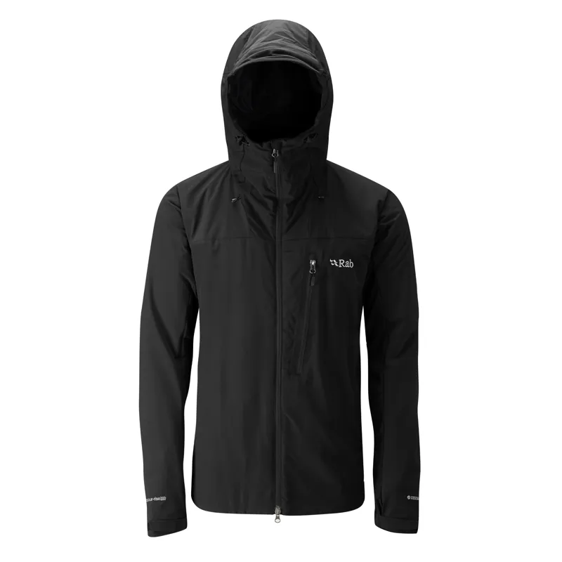 Rab VR Guide Mens Jacket Black Vapour Rise Softshell
