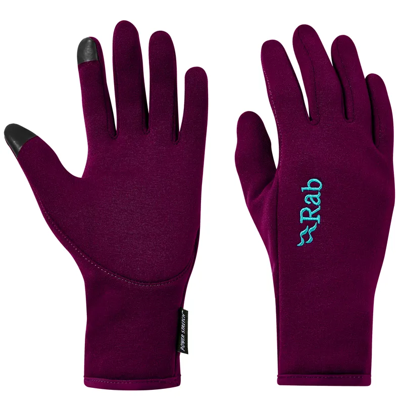 Rab Power Stretch Contact Glove Women's Berry