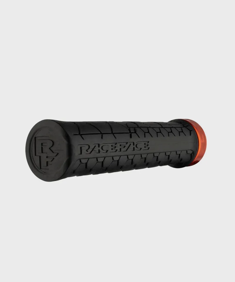 Race Face Getta Grip Lock-On Grips Black/ Orange MTB Bar Grips