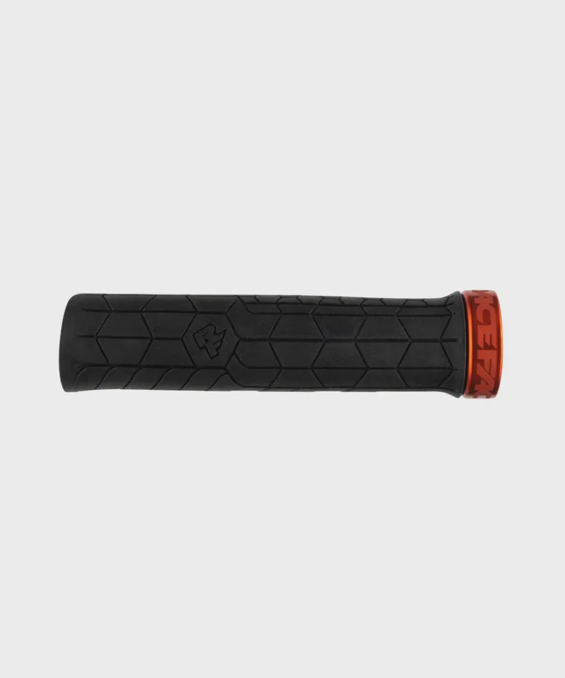 Race Face Getta Grip Lock-On Grips Black/ Orange MTB Bar Grips-1