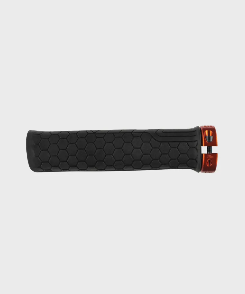 Race Face Getta Grip Lock-On Grips Black/ Orange MTB Bar Grips-2