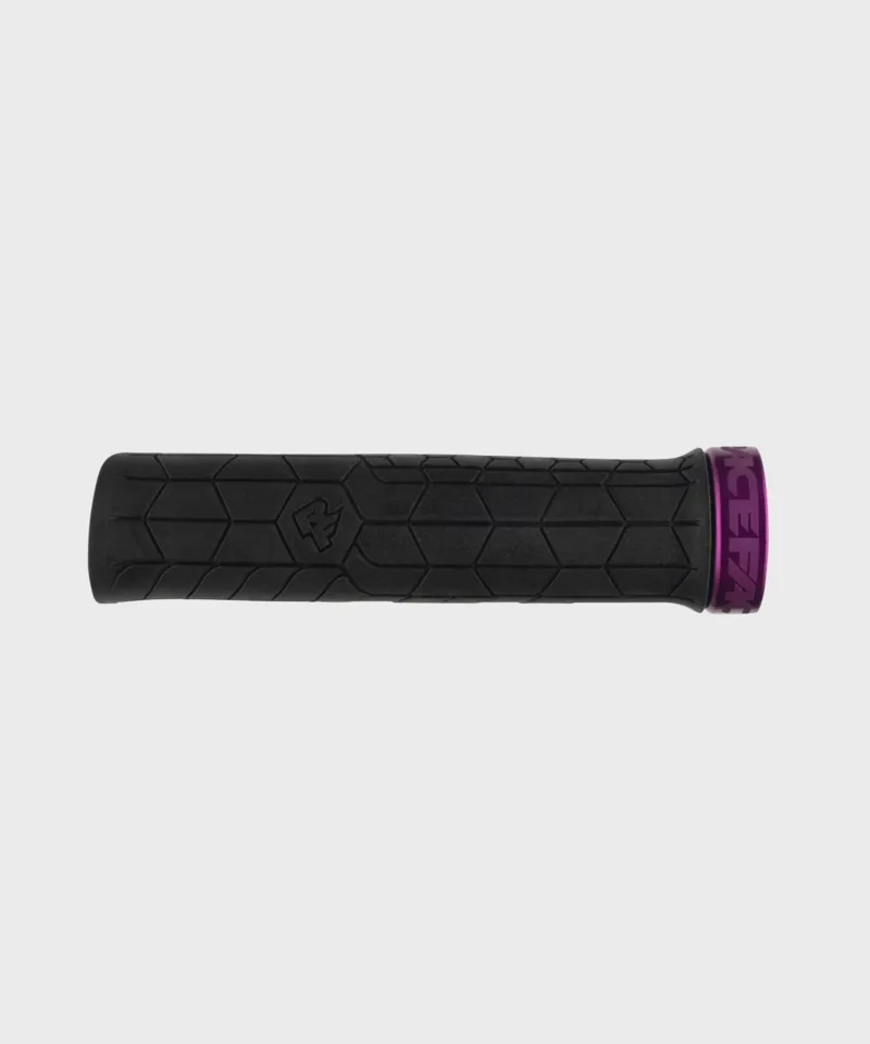 Race Face Getta Grip Lock-On Grips Black/ Purple Mountain Bike Grips