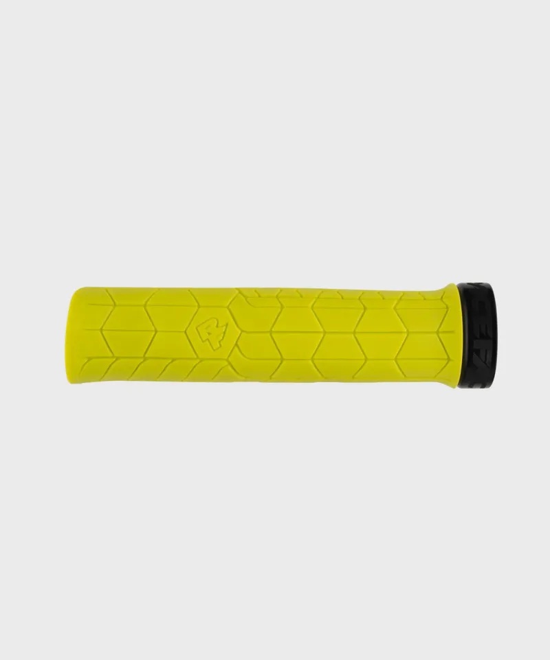 Race Face Getta Grip Lock-On Grips Yellow / Black Mountain Bike Grips-1