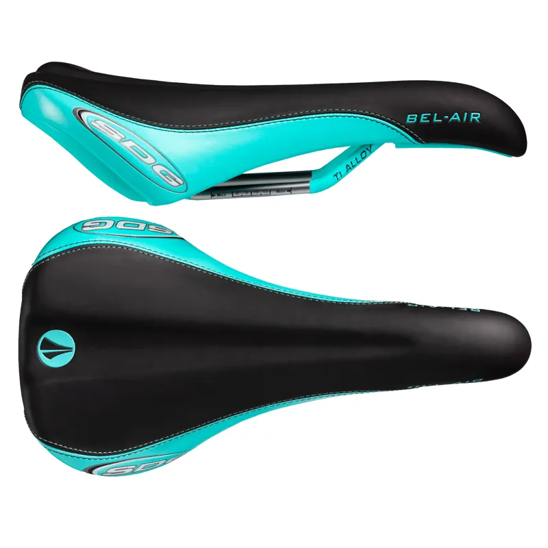 SDG Bel Air Ti-Alloy Rail Saddle Black / Teal